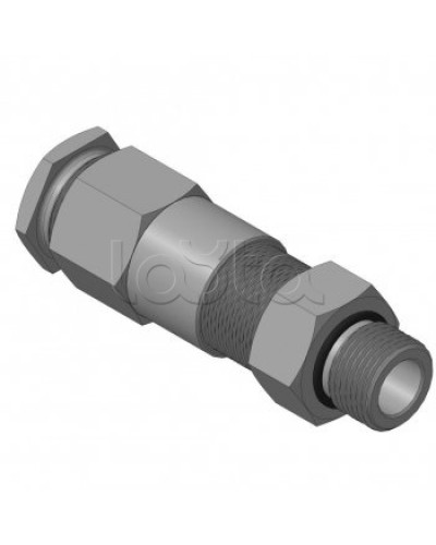 Кабельный ввод для бронированного кабеля с двойным уплотнением резьбой G1/2, внешним диаметром кабеля D=11-15 мм и проходным диаметром кабеля d=6-10 мм Спектрон КВБ-15/10-2У-М-G1/2 в Назрани Аксессуары для кабель-канала Pintop.ru