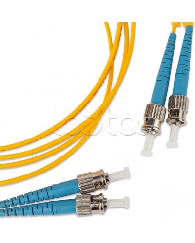 Патч-корд оптический SM 9/125 (OS2) ST-ST duplex (2м) Hyperline FC-D2-9-ST/UR-ST/UR-H-2M-LSZH-YL в Назрани Патч-корды оптические Pintop.ru