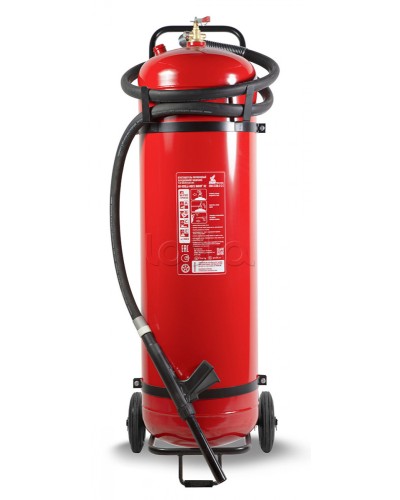 Огнетушитель ПОЖТЕХНИКА ОП-100(з) МИГ на тележке с перекрывным стволом (10А, 233В-2, С, Е) (баллон 125л., ОТВ-100кг) в Назрани Огнетушители Pintop.ru
