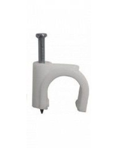 Скоба пластиковая Hyperline (GB-1) в Назрани Держатели, клипсы, скобы Pintop.ru