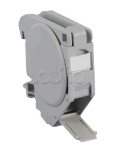 Крепление на DIN-рейку для модулей Keystone Jack c крышками Hyperline FP-IE-DIN-KJ-1A-GY в Назрани Коммутационные изделия Pintop.ru