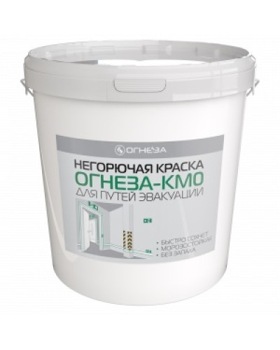Краска негорючая Огнеза ОГНЕЗА КМ0 , ведро 30 кг., цвет белый в Назрани Огнезащитные краски Pintop.ru