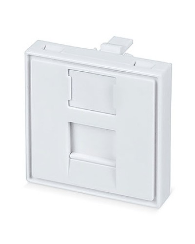 Вставка 45x45 (Mosaic) для 1 модуля формата Keystone Jack (FP-45-1M) Пожтехкабель СКС (202-031) (аналог Mosaic) в Назрани Модули Keystone Pintop.ru