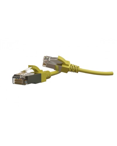 Патч-корд S/FTP Hyperline (PC-LPT-SFTP-RJ45-RJ45-C6-3M-LSZH-YL) в Назрани Патчкорды (медные) Pintop.ru