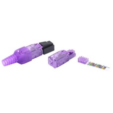 Разъем RJ-45 8P8C Hyperline PLUD-8P8C-S-C6-VL