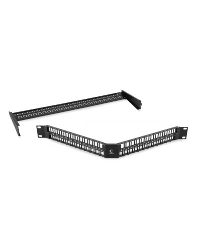 Угловая модульная патч-панель 19, 48 портов, 1U Cabeus (PLBHD-48-CON) в Назрани Патч панель Pintop.ru