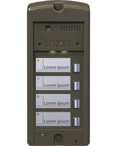 Панель вызова Vizit БВД-306CP-4 в Назрани Многоабонентные устройства Pintop.ru