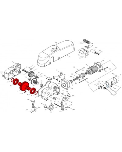 Клемная колодка подключения с держателем предохранителя Came 119RIE205 в Назрани Запчасти для шлагбаумов и автоматики Pintop.ru
