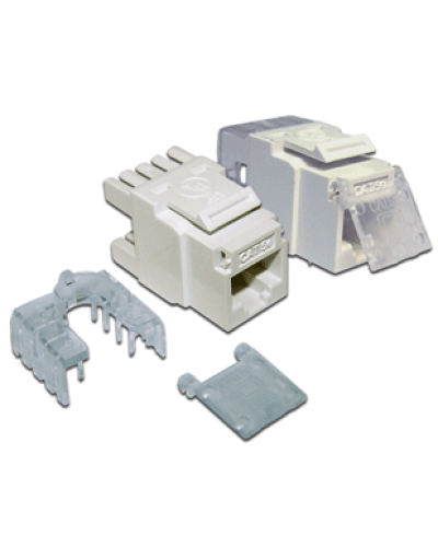 Вставка Keystone Tooless RJ-45, категория 5e, белая, без инструмента LANMASTER LAN-TK45U5E/180-WH в Назрани Коммутационные изделия Pintop.ru