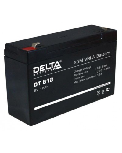 Аккумулятор свинцово-кислотный Delta DT 612 в Назрани Электротехническое оборудование Pintop.ru