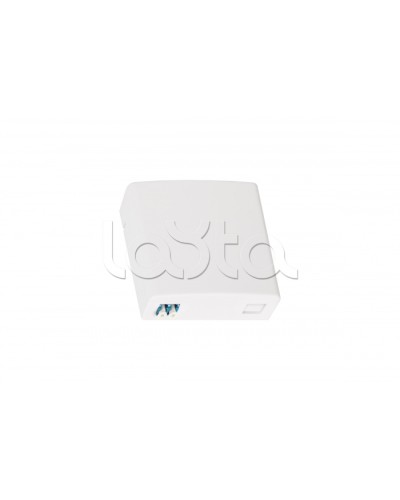 Оптическая розетка (кросс), укомплектованная на 2 порта LC/UPC, SM 9/125 OS2, полный комплект NMF-WO02LCUS2-CS-WT в Назрани Проходные адаптеры и розетки оптические Pintop.ru