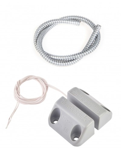 Извещатель охранный точечный магнитоконтактный накладной Комплектстройсервис ИО 102-20 Б2П (3) (металлический рукав) в Назрани Извещатели охранные Pintop.ru