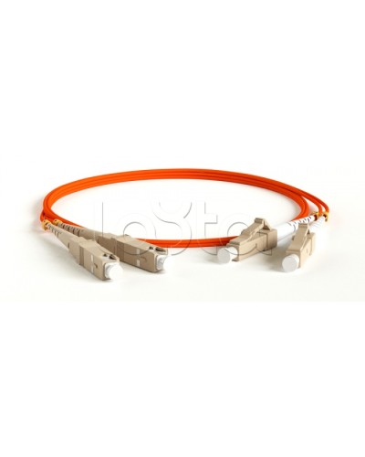Патч-корд волоконно-оптический MM 62.5/125, LC-SC, duplex, LSZH, 1 м Hyperline FC-D2-62-LC/PR-SC/PR-H-1M-LSZH-OR (FC-62-LC-SC-PC-1M) в Назрани Патч-корды оптические Pintop.ru
