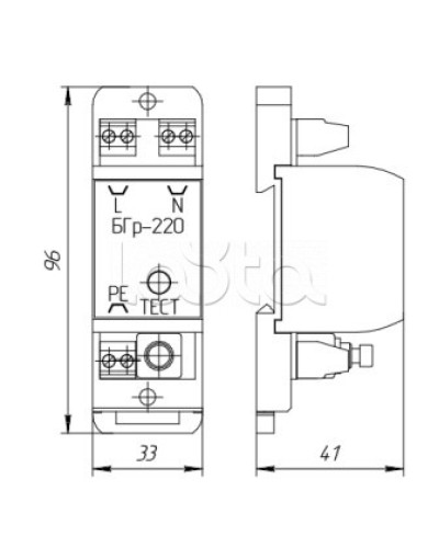 Устройство защиты Forteza Блок БГр-220В АС в Назрани Устройства защиты операционных процессоров (ОПС) Pintop.ru
