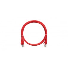 Шнур коммутационный 2хRJ45/8P8C, U/UTP, 4 пары, Кат.5е, LSZH, красный (5м) NIKOMAX NMC-PC4UD55B-050-C-RD