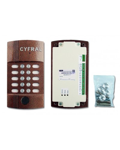 Блок вызова видеодомофона на 10 абонентов Цифрал M-10M/PVC в Назрани Блоки вызова многоабонентные Pintop.ru