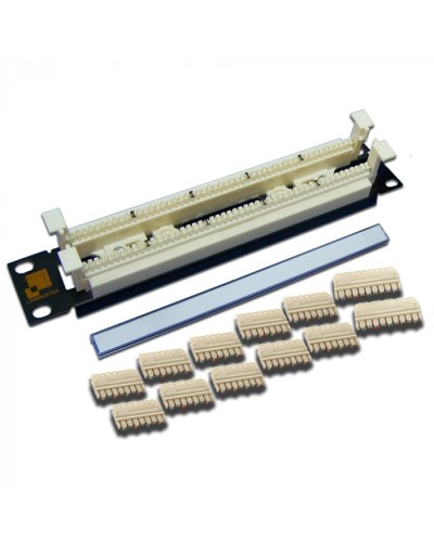 50-парный 110 кросс 10 1U, блоки в комплекте LANMASTER (LAN-RS110-50FT/10) в Назрани Патч-панели Pintop.ru