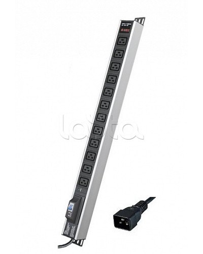 Блок распределения питания вертикальный для 19 шкафов DKC R5V12CBOPCDC19 в Назрани Блоки розеток Pintop.ru