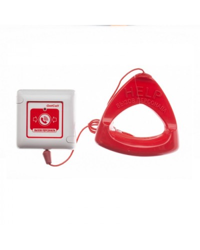 Кнопка со шнуром проводная аналоговая влагозащищенная Getcall GC-0423W1 в Назрани Переговорные устройства Pintop.ru