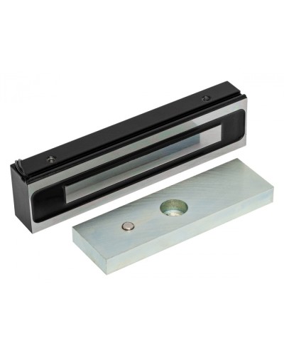 Электромагнитный замок AccordTec ML-200K-3 Premium Black с планкой в Назрани Электромагнитные замки Pintop.ru