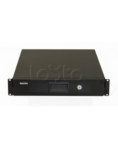 Полка (ящик) для документов Hyperline (TDR3-2U-460-RAL9004) в Назрани Полки для шкафов и стоек Pintop.ru