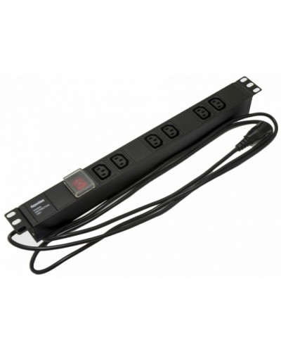 Блок розеток Hyperline SHE19-6IEC-S-2.5IEC в Назрани Блоки розеток Pintop.ru