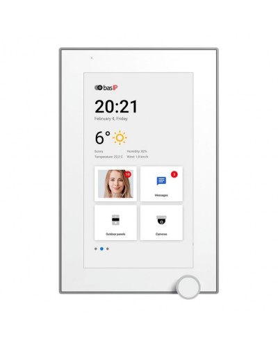 IP-видеодомофон BAS-IP AZ-07L WHITE в Назрани Абонентские IP устройства Pintop.ru