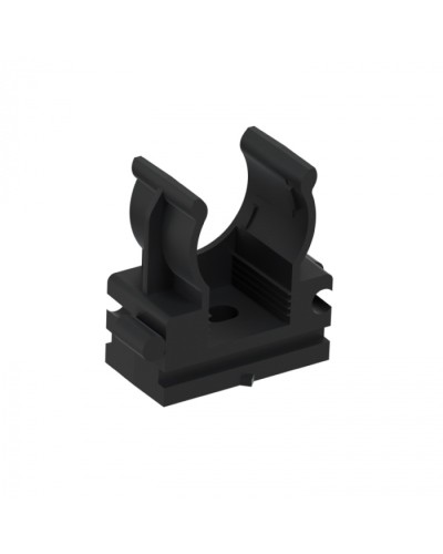 CFQ16 Держатель (клипса) для труб, для монтажного пистолета D16мм, цвет чёрный (10шт) Экопласт (41516-10BL) в Назрани Держатели, клипсы, скобы Pintop.ru