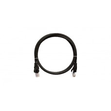Шнур коммутационный 2хRJ45/8P8C, U/UTP, 4 пары, Кат.5е, LSZH, черный (1м) NIKOMAX NMC-PC4UD55B-010-C-BK