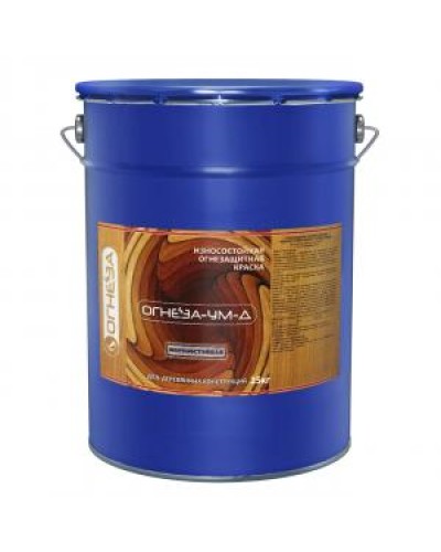 Краска огнезащитная вспучивающаясядля древесины Огнеза марки «ОГНЕЗА-УМ-Д», ведро 20 кг., цвет белый в Назрани Огнезащитные краски Pintop.ru