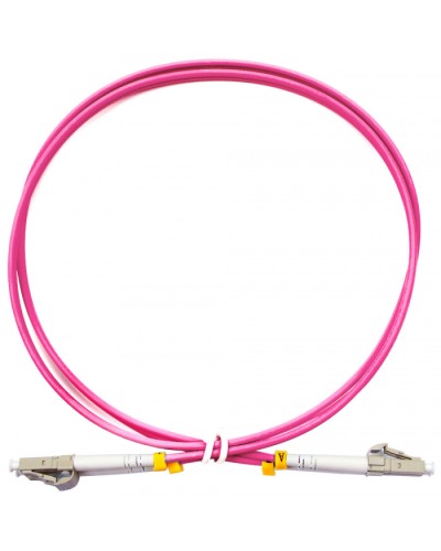 Шнур оптический duplex LC-LC 50/125 mm OM4 1м LSZH Cabeus FOP-50-OM4-LC-LC-1m в Назрани Патч-корды оптические Pintop.ru