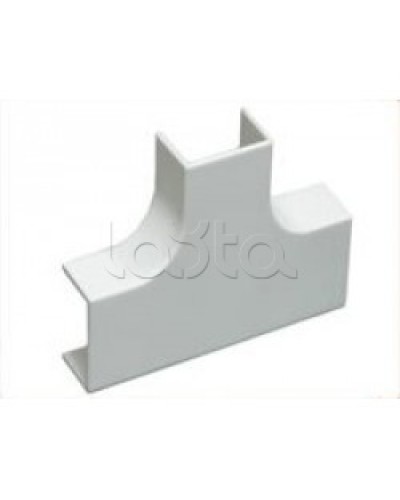 Угол Т-образный плавный стандарт TIA 20x10 мм Экопласт 72401R в Назрани Аксессуары для кабель-канала Pintop.ru