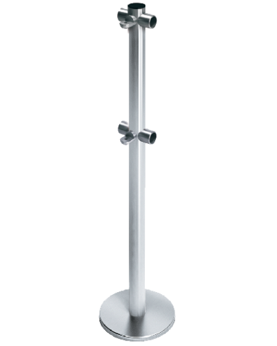 Стойка ограждения с 2-мя полупетлями Т-образная передвижная Oxgard ВЗР2442.09.21 в Назрани Ограждения Pintop.ru