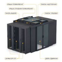 Крыша поликарбонат 800 × 900 для шкафа ШТК-СП-×.8.× ЦМО ЦОД-СП-КП-800.900-9005