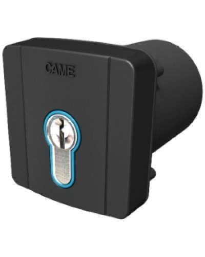 Ключ-выключатель встраиваемый с цилиндром замка DIN и синей подсветкой Came 806SL-0060 в Назрани Запчасти для шлагбаумов и автоматики Pintop.ru
