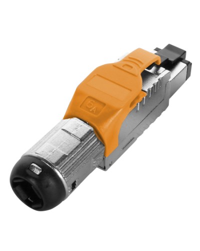 Разъем полевой оконцовки RJ-45 Hyperline (PLUE-8P8C-S-C6A-SH-OR) в Назрани Коннекторы Pintop.ru