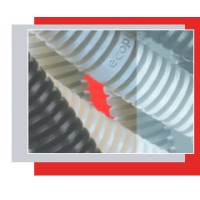 Труба гофрированная ПВХ легкая, с зондом диам. 25 мм (1шт=50м) Экопласт 10125-50