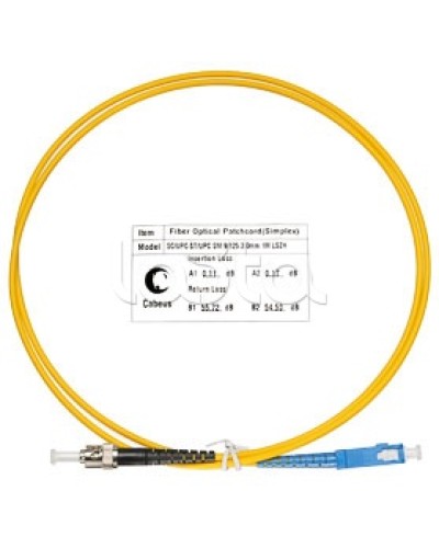 Патч-корд волоконно-оптический SM 9/125 simplex SC-ST LSZH (1 м) Cabeus FOP(s)-9-SC-ST-1m в Назрани Патч-корды оптические Pintop.ru