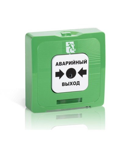 Элемент дистанционного управления Рубеж ИР 513-10 исп.1 Аварийный выход (зеленый) в Назрани Извещатели охранные Pintop.ru