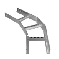 Угол горизонтальный 45° 200х80 (1,2) для лестничного лотка ПожТехКабель (650-313)