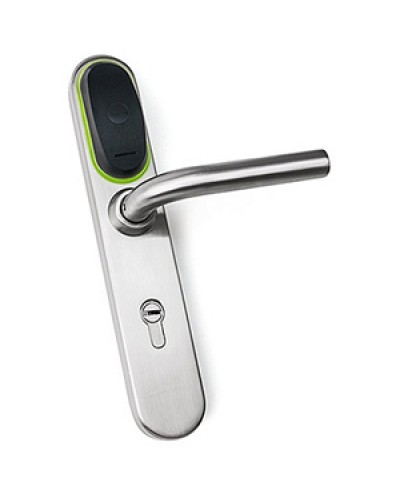 Замок электромеханический для двери IronLogic Eurolock EHT net (серебро) dd = 92 мм в Назрани Электромеханические замки Pintop.ru