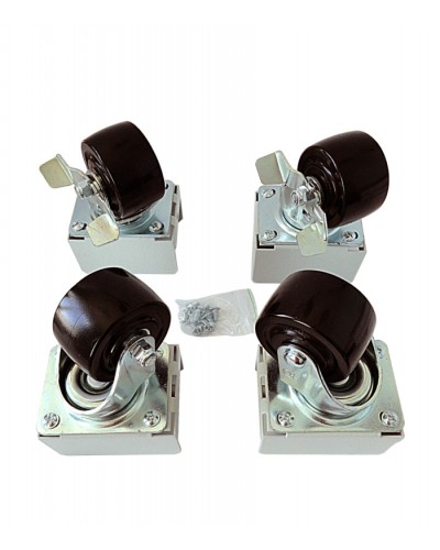 Eurolan Набор роликов 4 шт., до 600 кг, серия S3000 (60A-26-01-31BL) в Назрани Аксессуары для стоек и шкафов Pintop.ru