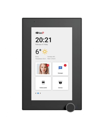 IP-видеодомофон BAS-IP AZ-07L BLACK в Назрани Абонентские IP устройства Pintop.ru